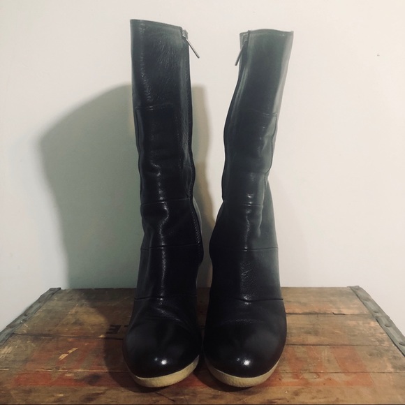 Vintage Jil Sander High Heel Leather Boots - Picture 2 of 6